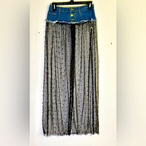 Sheer Jean Top Skirt